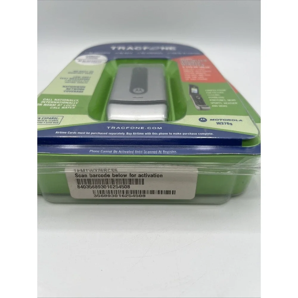 TRACFONE‎ MOTOROLA W376G SILVER FLIP PHONE - NEW